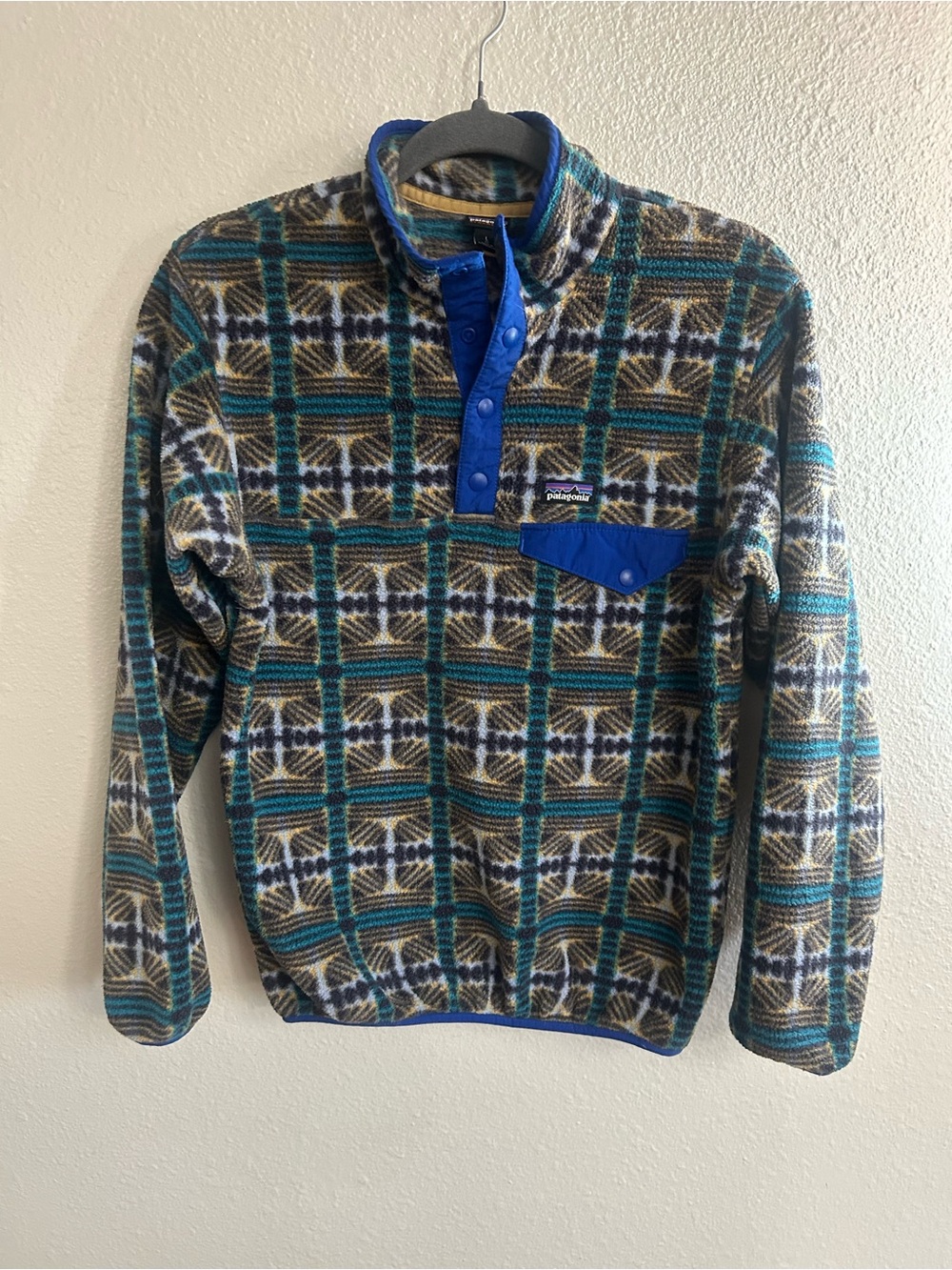 Patagonia Synchilla Fleece Quarter Button Pullover Kids Size L